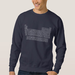 Periodic Table Blue Sweatshirt