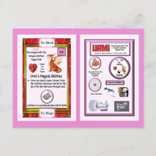 Periodic Table Dragon - Lutetium Postcard