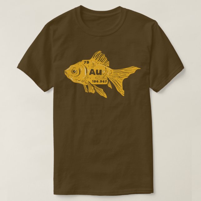 Periodic Table Element Goldfish T-Shirt (Design Front)