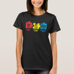 Periodic Table Element Support Autistic Autism Awa T-Shirt