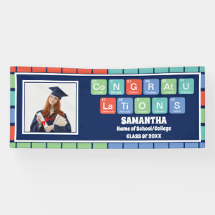 Periodic Table Elements 2025 Graduation Photo Banner