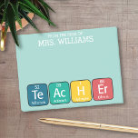 Periodic Table Elements Spelling Teacher - cute Post-it Notes<br><div class="desc">A fun back to school design or teacher appreciation day gift for science teachers and geeks. I made this chart with bright colours and a modern design.</div>