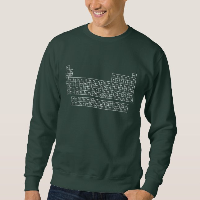Periodic Table Green Sweatshirt (Front)