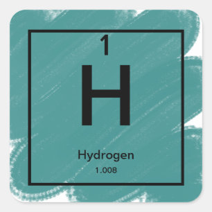 Periodic Table Hydrogen Sticker