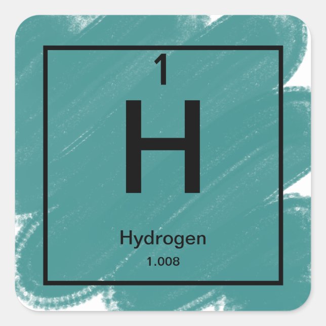 Periodic Table Hydrogen Sticker (Front)