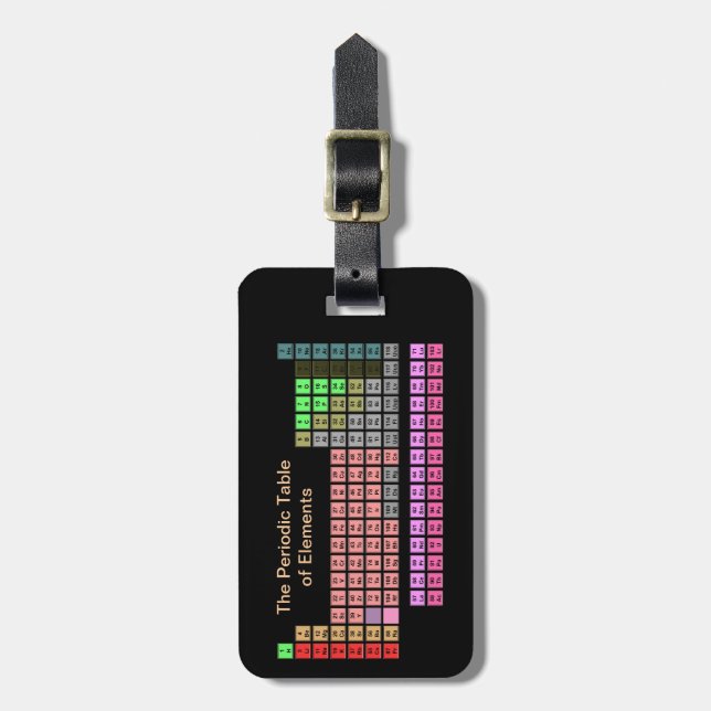 Periodic Table Luggage Tag (Front Vertical)