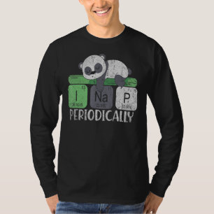 Periodic Table Napping Cute Animal Sleeping Panda T-Shirt