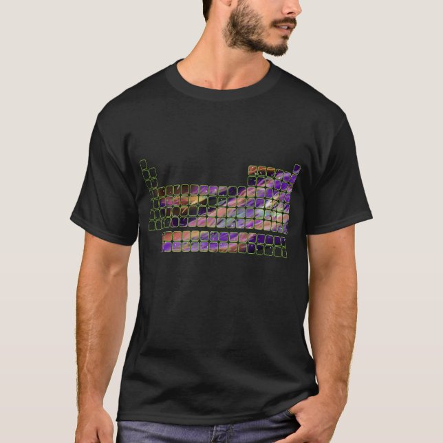 Periodic Table Nebula Electron Neutron Physics Phy T-Shirt (Front)