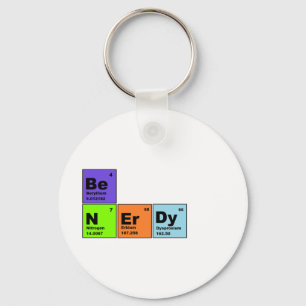 Periodic Table Nerdy Products Key Ring