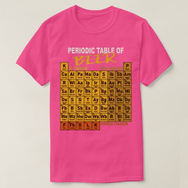 Periodic Table Of Beer Craft Beer Style Brewery  T-Shirt (Design Front)