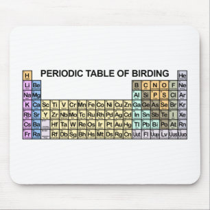 Periodic Table of Birding Mouse Pad