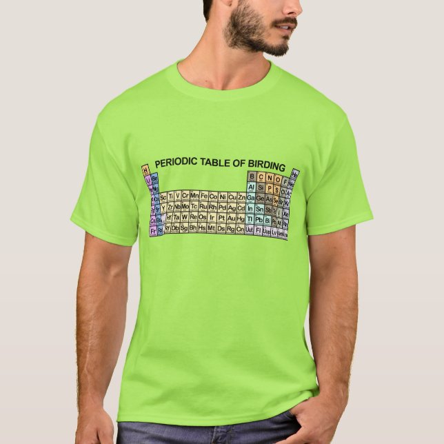 Periodic Table of Birding T-Shirt (Front)