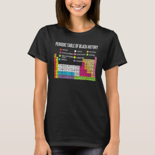 Periodic Table Of Black History African American 2 T-Shirt