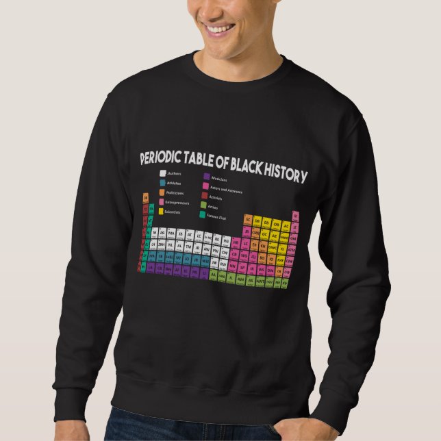 Periodic Table Of Black History Sweatshirt (Front)