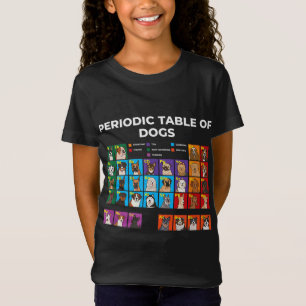 Periodic Table of Dogs, Dog Lover, Funny Science T-Shirt