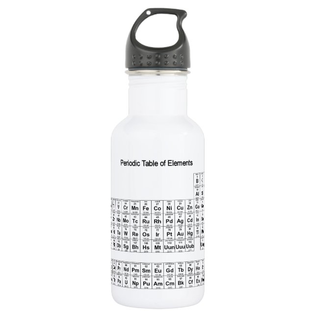 Periodic Table of Elements 32 oz. 532 Ml Water Bottle (Front)
