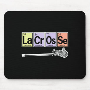 Periodic Table Of Elements - Lacrosse Player Sport Mouse Pad