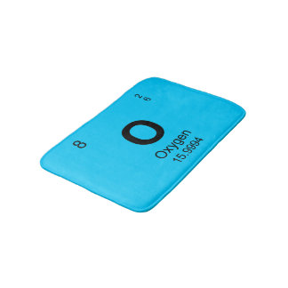 Periodic Table of Elements (Oxygen) Bath Mat