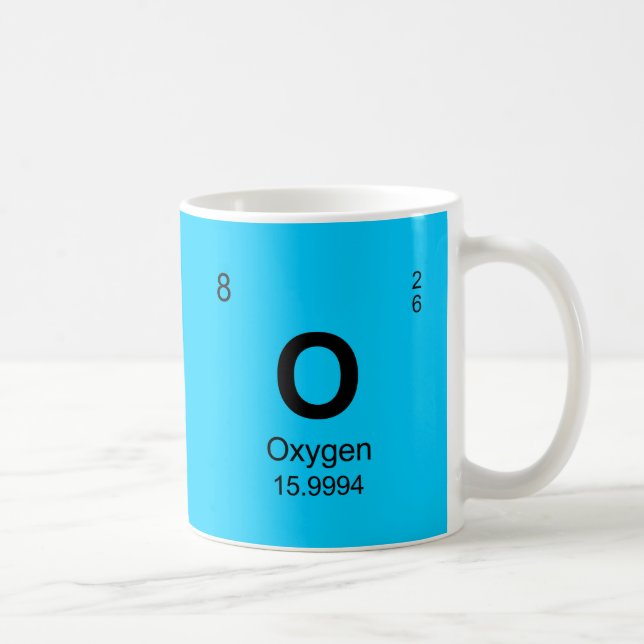 Periodic Table of Elements (Oxygen) Coffee Mug (Right)