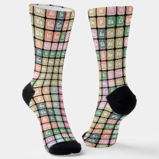 Periodic Table of Elements Pattern Socks