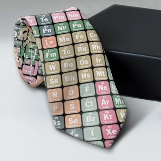 Periodic Table of Elements Pattern Tie