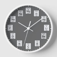 Periodic Table of Elements Pharmacist Chem Clock