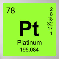 Periodic Table of Elements (Platinum)