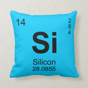 Periodic Table of Elements (Silicon) Cushion