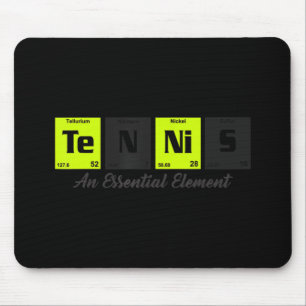 Periodic table of elements Tennis Player gift for Mouse Pad