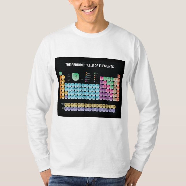 Periodic table of elements throw pillow T-Shirt (Front)