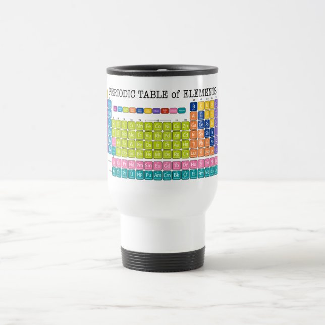 Periodic Table of Elements Travel Mug (Center)