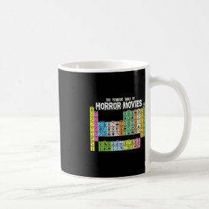 Periodic Table of Horror Movies Chemistry Science Coffee Mug