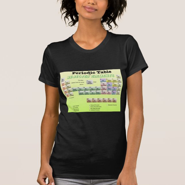 Periodic Table of rejected Elements T-Shirt (Front)