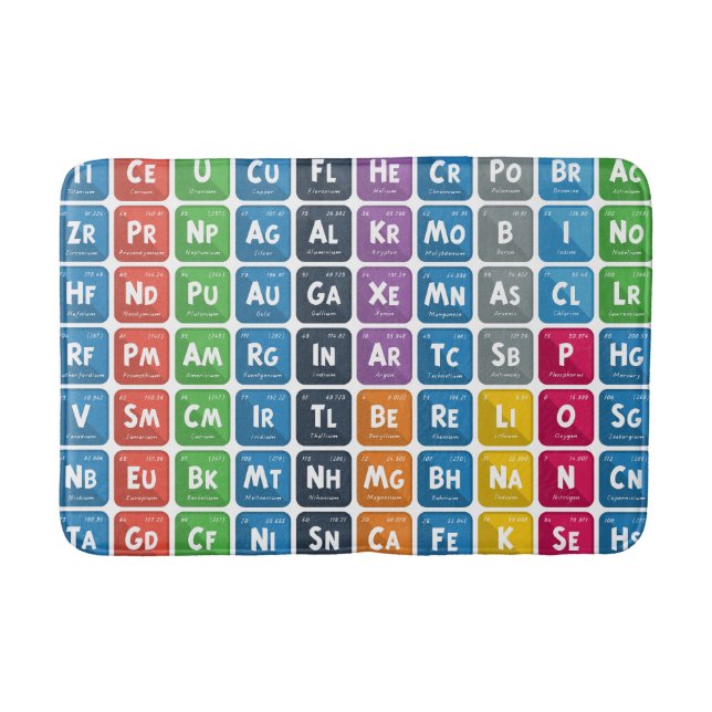 Periodic Table of the Elements 3 Bath Mat (Front)