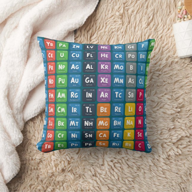Periodic Table of the Elements 3 Cushion (Blanket)