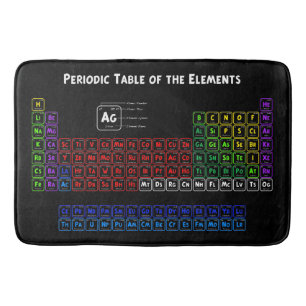 Periodic Table of the Elements Bath Mat