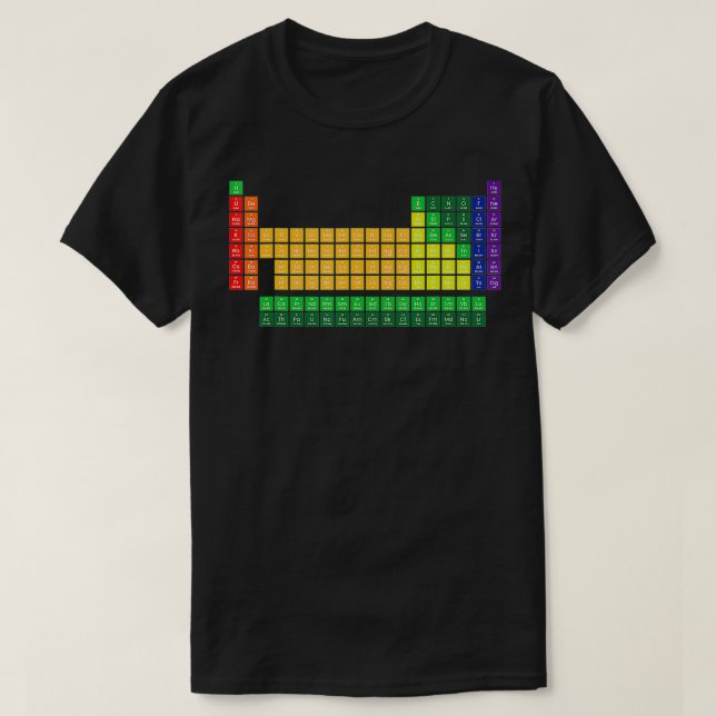 Periodic table of the elements  T-Shirt (Design Front)
