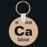 Periodic Table of the Elements Template Key Ring<br><div class="desc">Customise this nerdy chemistry periodic table of the elements keychain template. Enter in your favourite element or create your own! Change the chemical element name, symbol, atomic number and atomic mass. Click customise to change the background colour or make further edits. Makes an awesome gift idea for the chemist, scientist...</div>