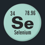 Periodic Table of the Elements Template Magnet<br><div class="desc">Customize this nerdy chemistry periodic table of the elements magnet template. Enter in your favorite element or create your own! Change the chemical element name, symbol, atomic number and atomic mass. Click customize to change the background color or make further edits. Makes the perfect gift idea for the chemist, scientist...</div>