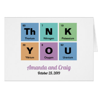 Periodic Table of the Elements Wedding