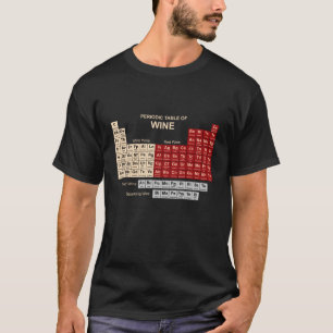 Periodic Table of Wine Dark T-Shirt