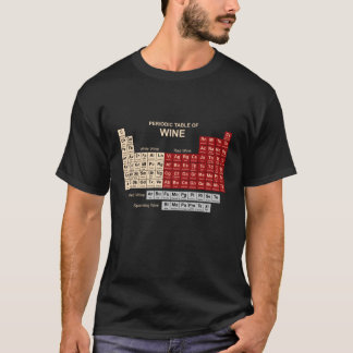Periodic Table of Wine Dark T-Shirt