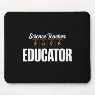 Periodic Table Science Teacher Educator Black Hist Mouse Pad