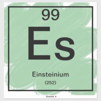 Periodic Table Sticker - Einsteinium