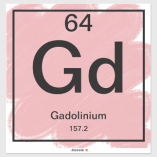Periodic Table Sticker - Gadolinium