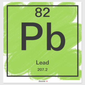 Periodic Table Sticker - Lead
