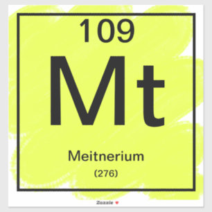 Periodic Table Sticker - Meitnerium