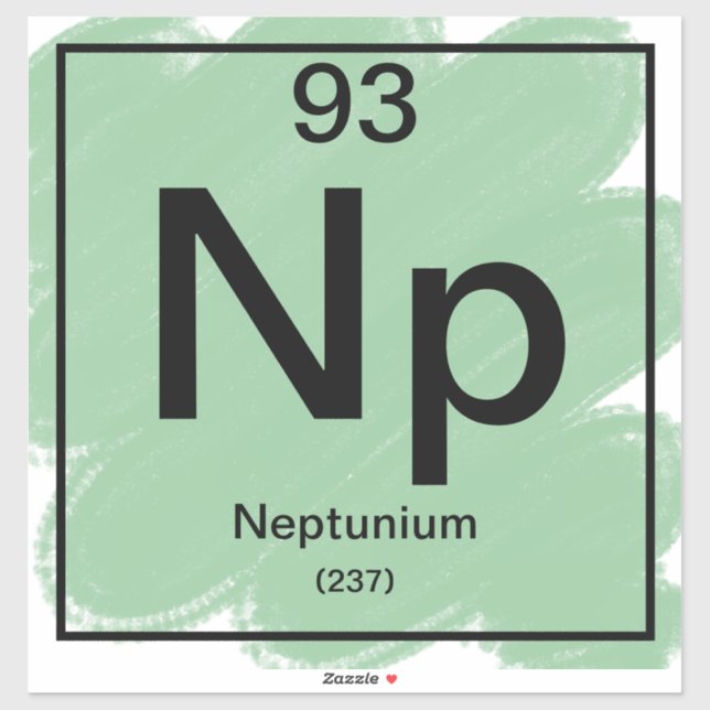 Periodic Table Sticker - Neptunium (Sheet)