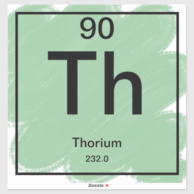 Periodic Table Sticker - Thorium (Sheet)