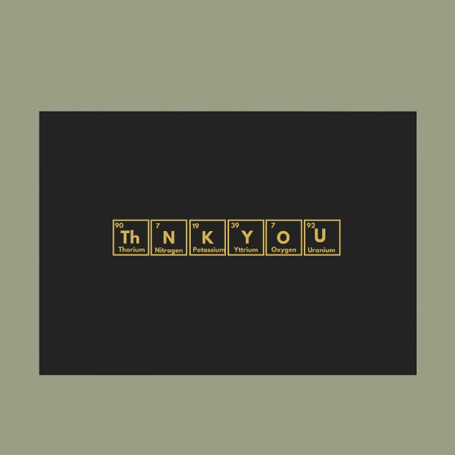 Periodic table Thank you card (Creator Uploaded)